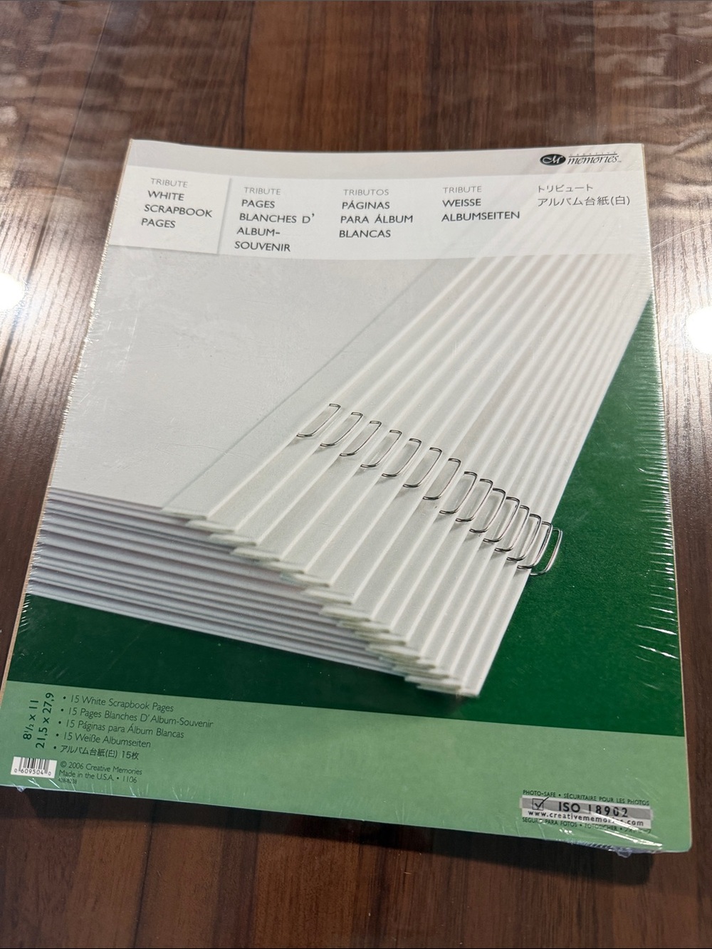 Creative memories 81/2x11 White Scrapbook Pages Pack